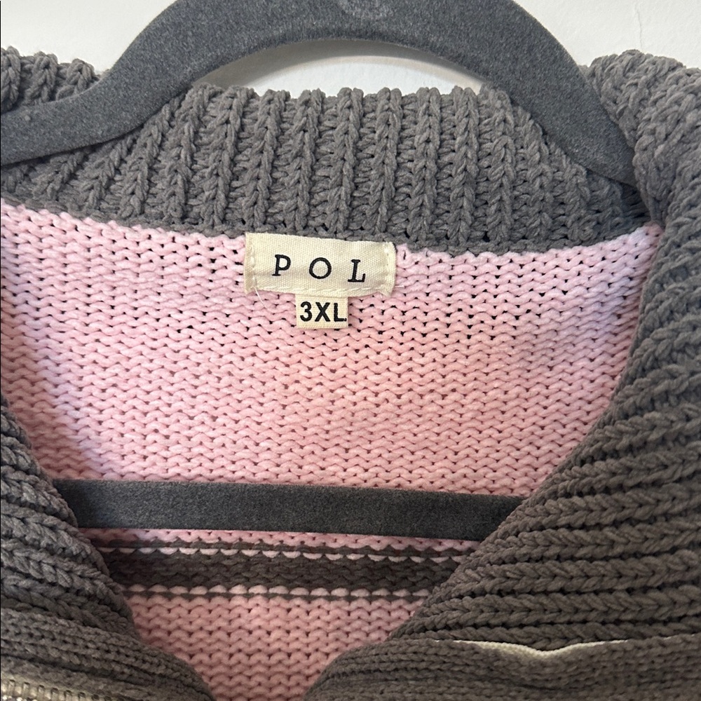 POL oversized Women's Multicolor Chenille Sweater - Picture 6 of 7